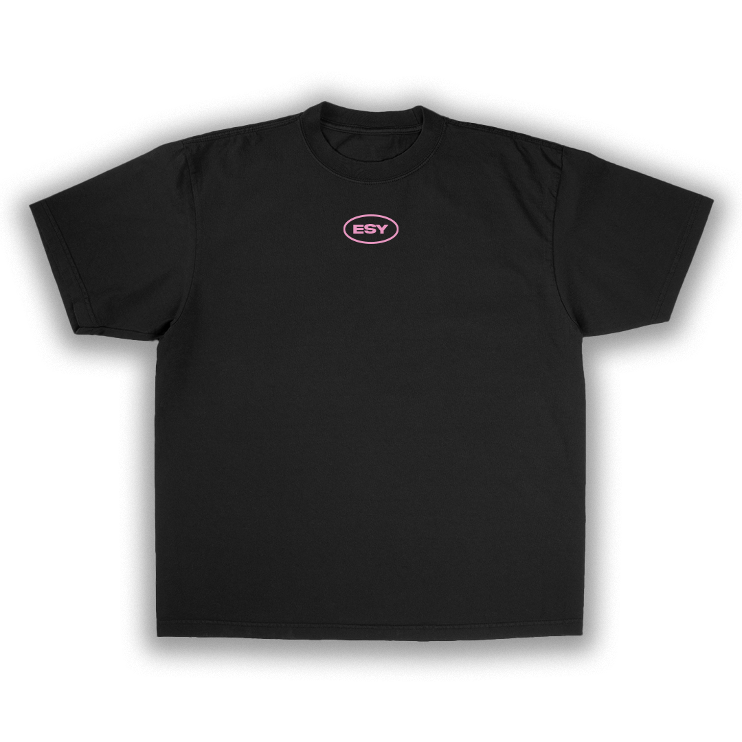 BUTTERFLY TEE SHIRT BLACK PINK